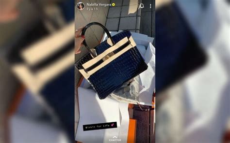 sac hermes nabilla noel|le prix totalement fou de son nouveau sac Birkin de .